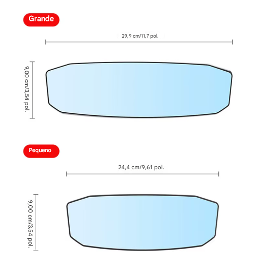 Retrovisor Automotivo Interno Antirreflexo SEAMETAL