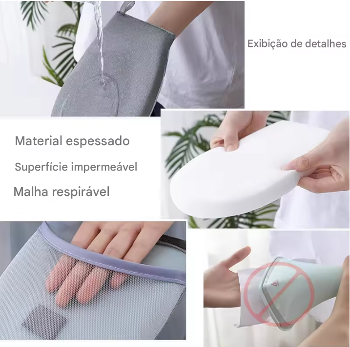 Luva Auxiliar Para Passar Roupas - Lavável, Resistente ao Calor & Anti-escaldante