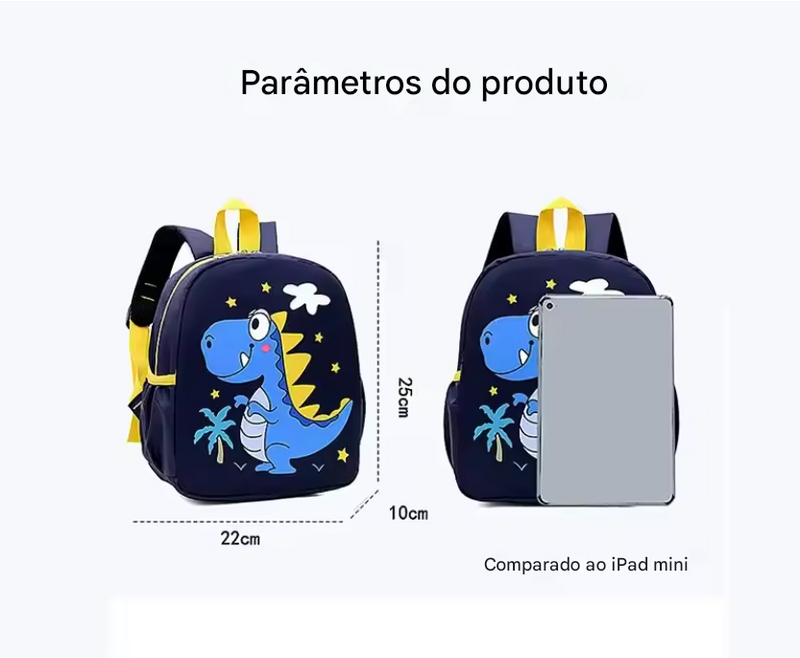 Mochila Escolar Infantil À Prova D'Água - Estampa de Personagem