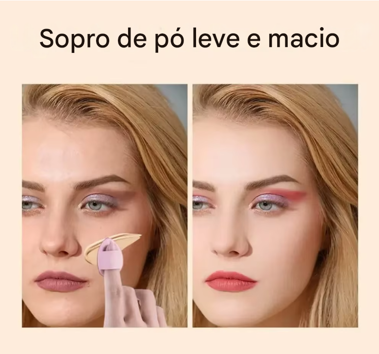 Kit 12 Esponjas de Maquiagem Facial - Espuma Beauty Blender Para Base Corretivo Pó Contorno Multicolorido