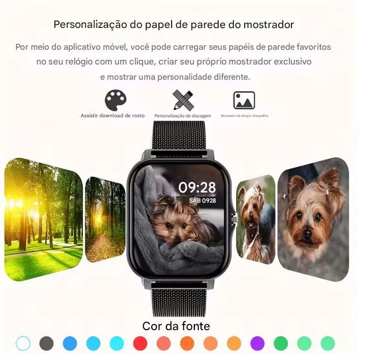 Smartwatch Xiaomi Multifuncional - Relógio Inteligente + Air Pro 6 Brinde