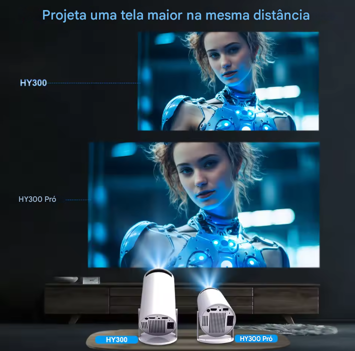 Projetor Magcúbico Pro 4K Android 11 Dual & Wifi6 Full HD