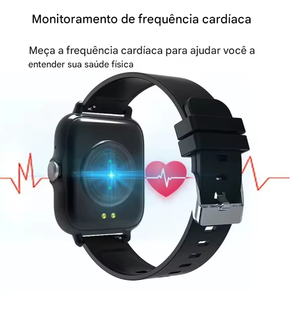 Smartwatch Xiaomi Multifuncional - Relógio Inteligente + Air Pro 6 Brinde