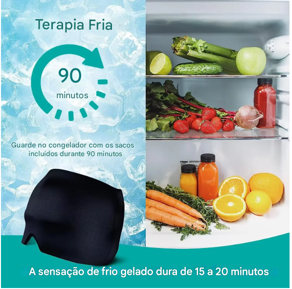 Touca Terapêutica Para Alívio De Enxaqueca & Dor De Cabeça - Método Quente E Frio