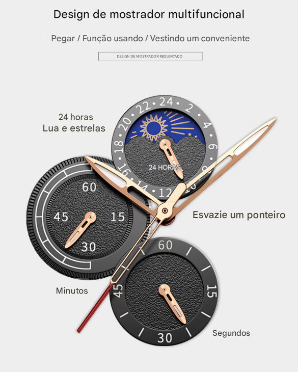 Relógio Masculino Lige Casual - Model Quartz À Prova D'Água