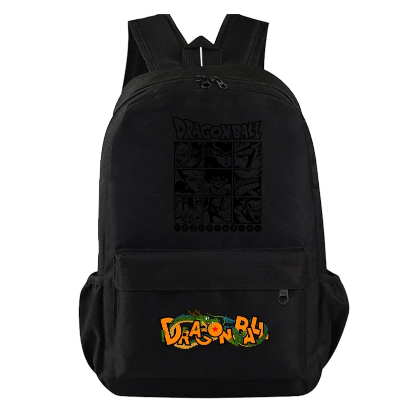 Mochila Escolar com 3 peças Dragon Ball Z - Impermeável & Função USB