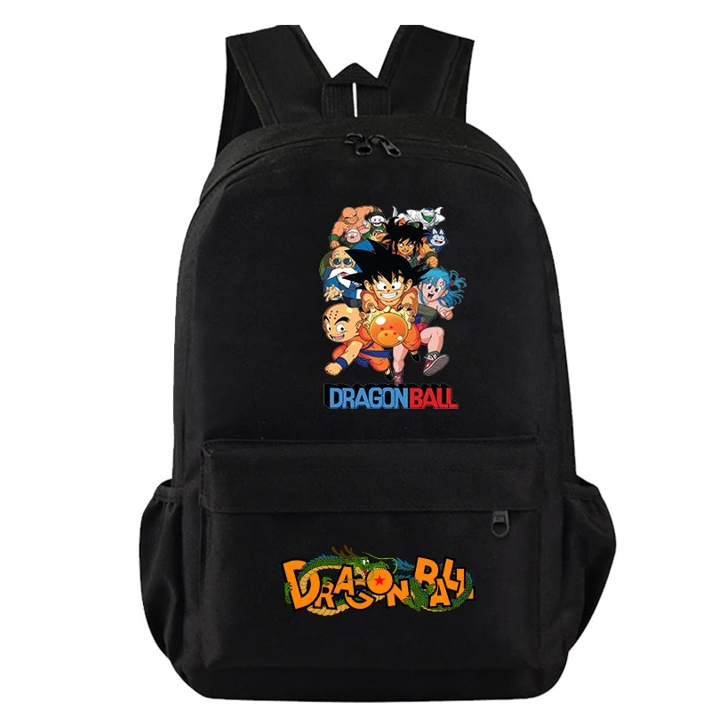 Mochila Escolar com 3 peças Dragon Ball Z - Impermeável & Função USB