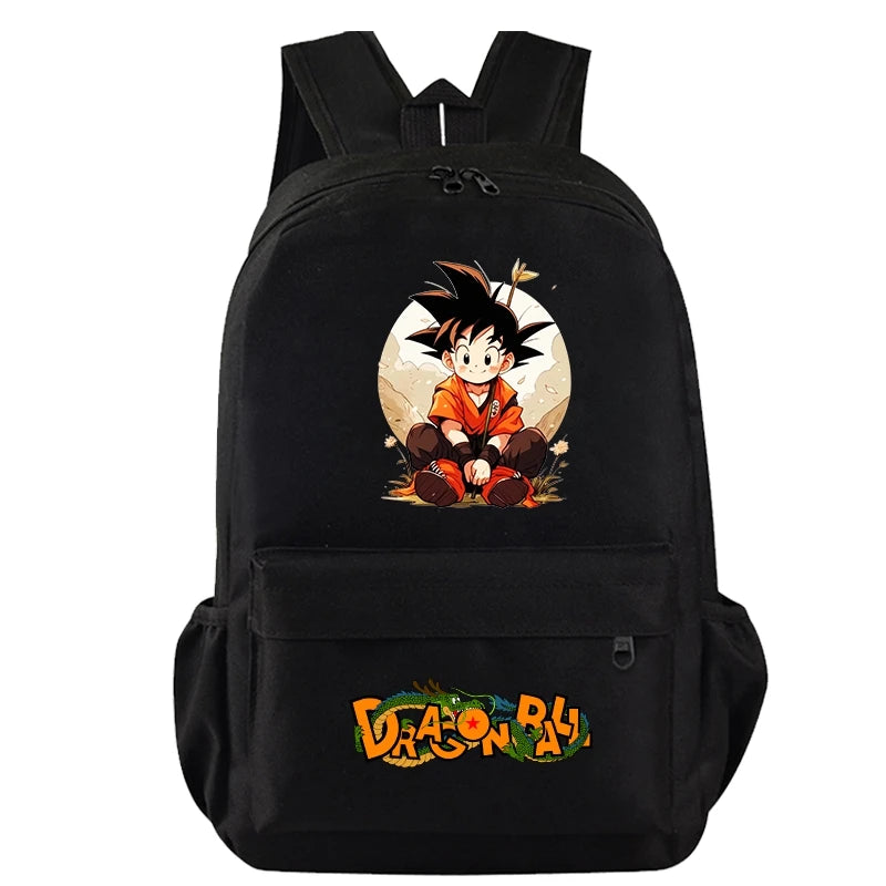 Mochila Escolar com 3 peças Dragon Ball Z - Impermeável & Função USB