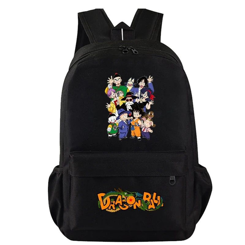 Mochila Escolar com 3 peças Dragon Ball Z - Impermeável & Função USB