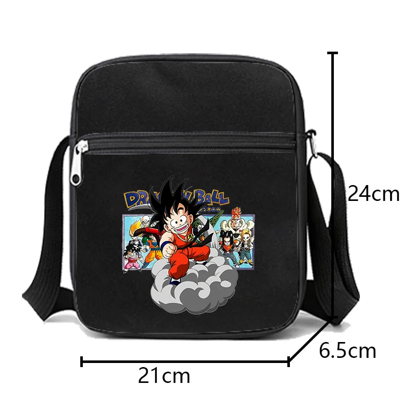 Mochila Escolar com 3 peças Dragon Ball Z - Impermeável & Função USB