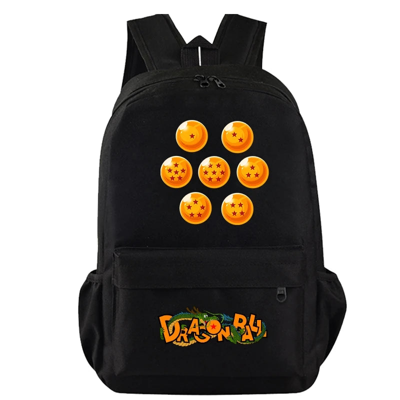 Mochila Escolar com 3 peças Dragon Ball Z - Impermeável & Função USB